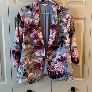 Grey Floral Jacket